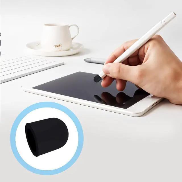 Alt view image 6 of 7 - 40 Pcs Silicone Stylus Pen Tips 0.24inch (6mm) Stylus Replacement Tips Pen Tip Styluses Pens Pencil Tip for Capacitive Styluses Pens Touchscreen Tablet Universal Styluss Ends (Black)