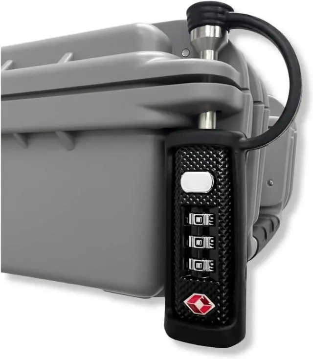 Main image of Cedar Mill TSA Approved Gun Case Lock  Durable Cut-Resistant Security TSA Locks for Gun Case Pistol Case Revolver Gun Case or Firearms  Child-Safe Trigger Locks for Rifles and Shotguns