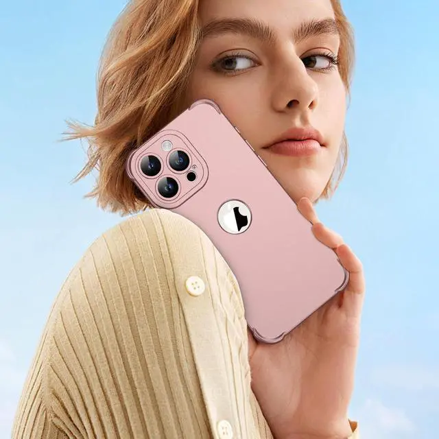 Alt view image 3 of 7 - for iPhone 15 Pro Max Case with [2 Screen Protectors] [15 Ft Military Grade Drop Test] [Camera Protection] 360° Shockproof Slim Thin Phone Case iPhone 15 Pro Max Cover 6.7 Rose Gold