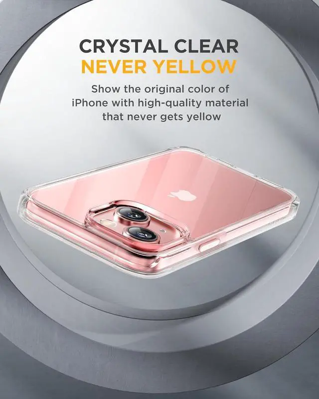 Alt view image 5 of 7 - for iPhone 15 Case Clear Full-Body Built-in Glass Screen Protector &Camera Protector Military Drop Proof 15 Phone Case 360 Degree Shockproof Protective Cover Bumper 6.1 inch Clear