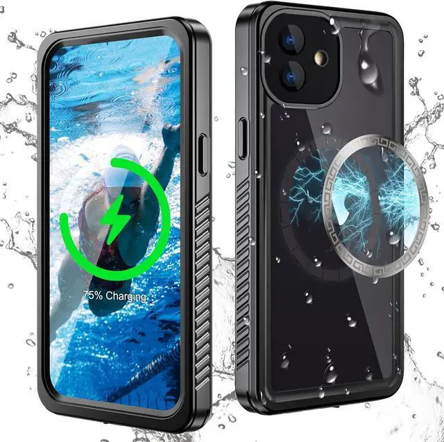 Main image of Magnetic for iPhone 12 Mini Waterproof Case - [Certified Water Proof & Military Protection] with [Built-in Screen Protector] Full Body Shockproof Phone Case Cover for iPhone 12 Mini 5.4