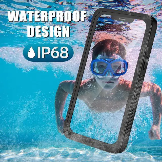 Alt view image 4 of 7 - Magnetic for iPhone 12 Mini Waterproof Case - [Certified Water Proof & Military Protection] with [Built-in Screen Protector] Full Body Shockproof Phone Case Cover for iPhone 12 Mini 5.4