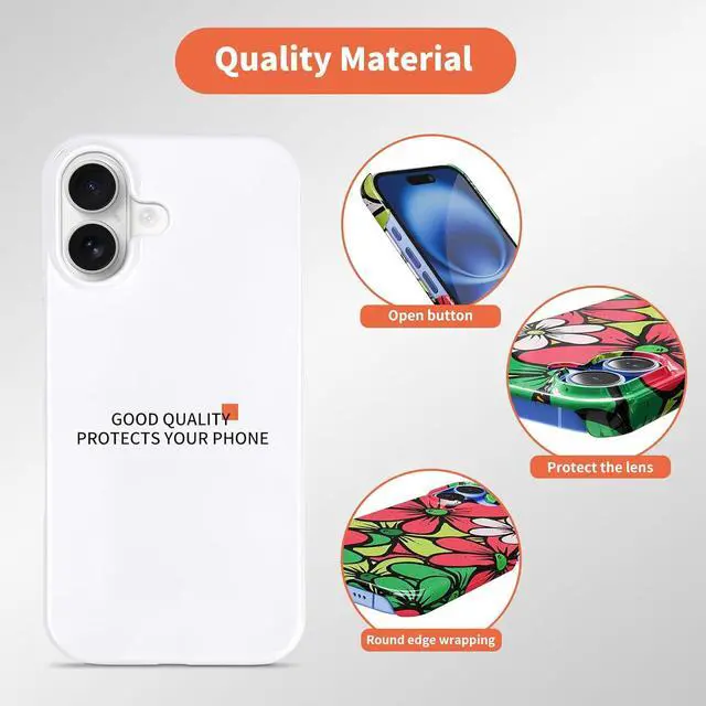 Alt view image 3 of 7 - 8pieces Sublimation Phone Cases for iPhone 16 e Pro Max Series Blank DIY Printable Phone Cover Customizable Sublimation Blanks Coated Slim Case (Glossy Compatible with iPhone 16Plus)