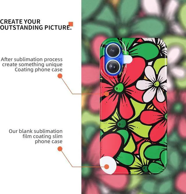 Alt view image 4 of 7 - 8pieces Sublimation Phone Cases for iPhone 16 e Pro Max Series Blank DIY Printable Phone Cover Customizable Sublimation Blanks Coated Slim Case (Glossy Compatible with iPhone 16Plus)