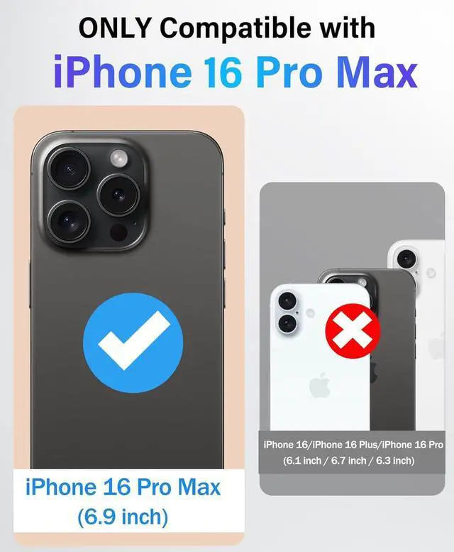 Alt view image 2 of 7 - for iPhone 16 Pro Max Case with Kickstand & Slide Camera Cover [Compatible with MagSafe] Military-Grade Drop Protection Shockproof Magnetic Phone Cover for iPhone 16 Pro Max 6.9 Rose Gold