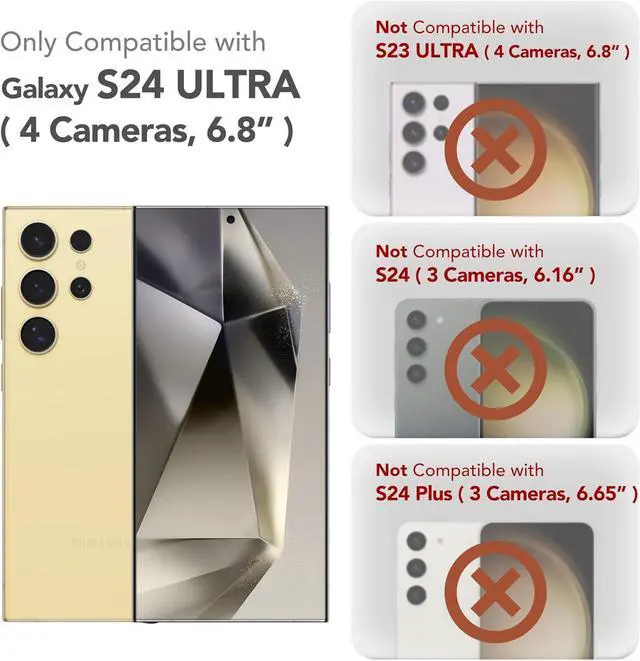 Alt view image 2 of 7 - for  Galaxy S24 Ultra Case with Slide Camera Cover+Privacy Screen Protector [Military Grade Shockproof] Marble Protective Slim & Tough Phone Case for S24 Ultra 6.8(Drift Sand/Brown)