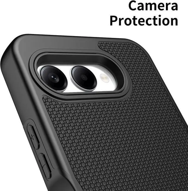Alt view image 4 of 7 - for T-Mobile Revvl 8 5G Phone Case with Screen Protector Revvl8 Case Dual Layer Heavy Duty Protection Slim Fit Rugged Shockproof Military Grade Corner Cover for Tmobile Revvl 8 Black