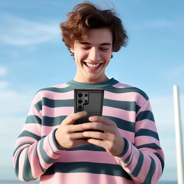 Alt view image 7 of 7 - for  Galaxy S24 Ultra with Card Holder Dual-Layer Design & 2 HD Screen Protectors Hidden Card Slot Wallet Case for  S24 Ultra-Black