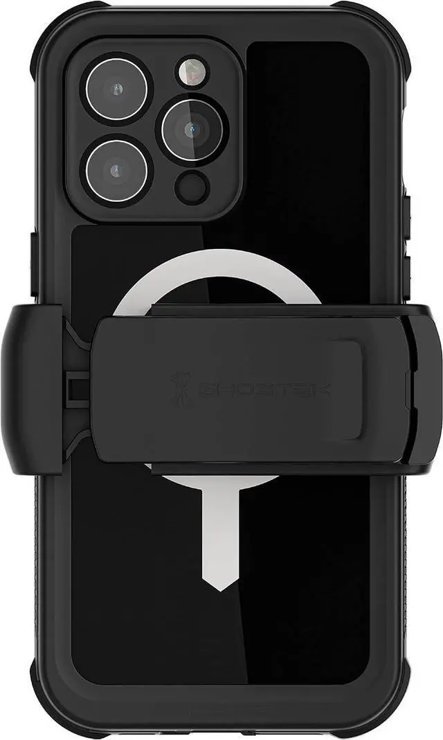 Main image of NAUTICAL Waterproof Case for iPhone 14 Pro Max Screen Camera Lens Protector Holster Belt Clip MagSafe Heavy Duty Shockproof Full Body Covers Designed for 2022  iPhone14ProMax 6.7 (Black)