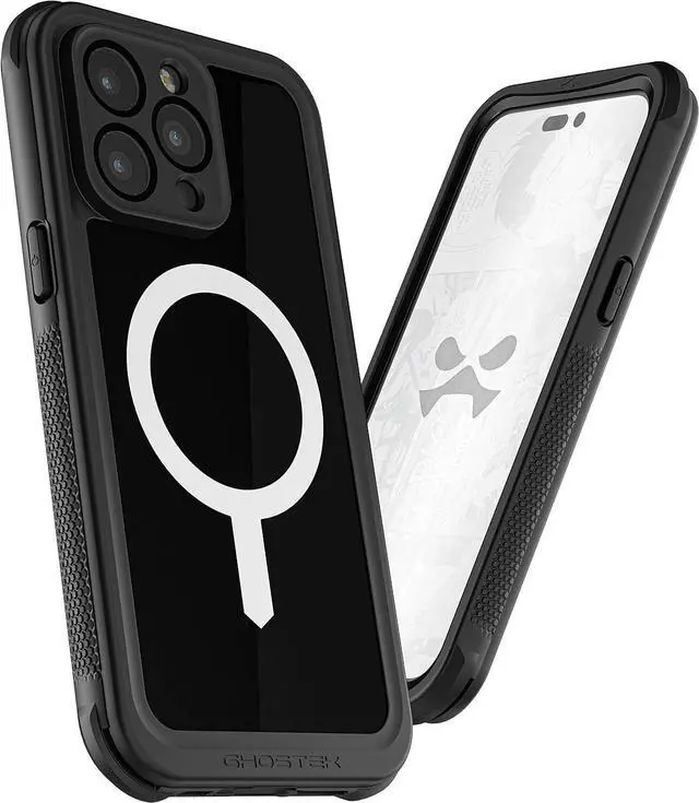 Alt view image 2 of 7 - NAUTICAL Waterproof Case for iPhone 14 Pro Max Screen Camera Lens Protector Holster Belt Clip MagSafe Heavy Duty Shockproof Full Body Covers Designed for 2022  iPhone14ProMax 6.7 (Black)