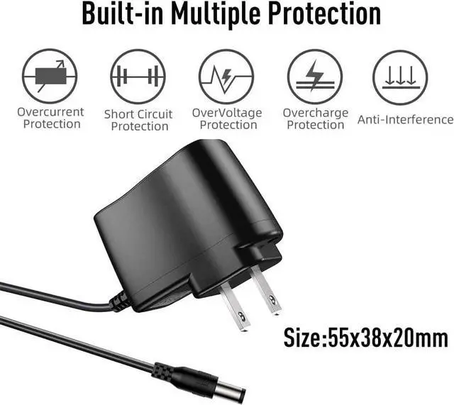 Alt view image 2 of 5 - 3V 1A Power Adapter AC to DC Adapter 3 Volt 200mA 400mA 500mA 750mA 800mA1000mA Power Supply Charger for Mini Fan Speaker Electric Toothbrush Fountains