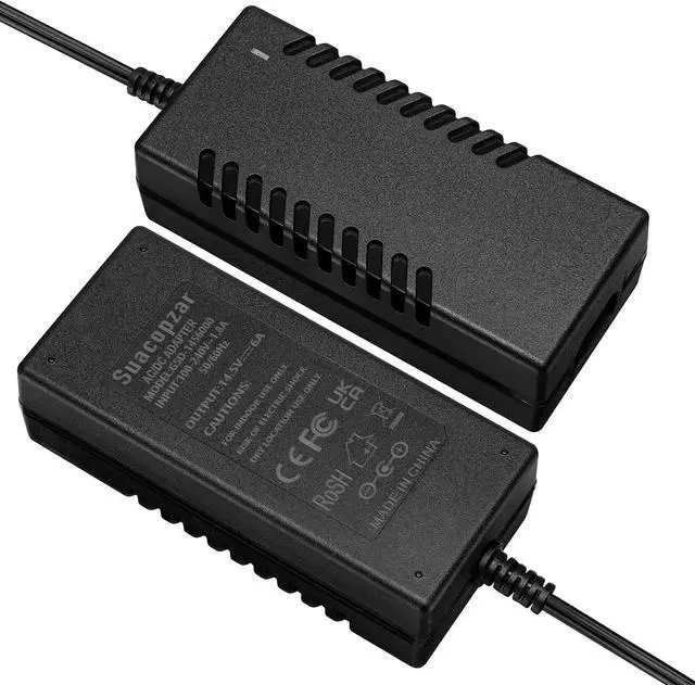 Alt view image 2 of 7 - AC Adapter for 12V Refrigerator Freezer Fridge DC14.5V AC 100-240V with 5.6ft AC Power Cord Power Cable for Car Refrigerator 60W 80W 87W AC to DC Converter Power Supply for 12 Volt Fridge