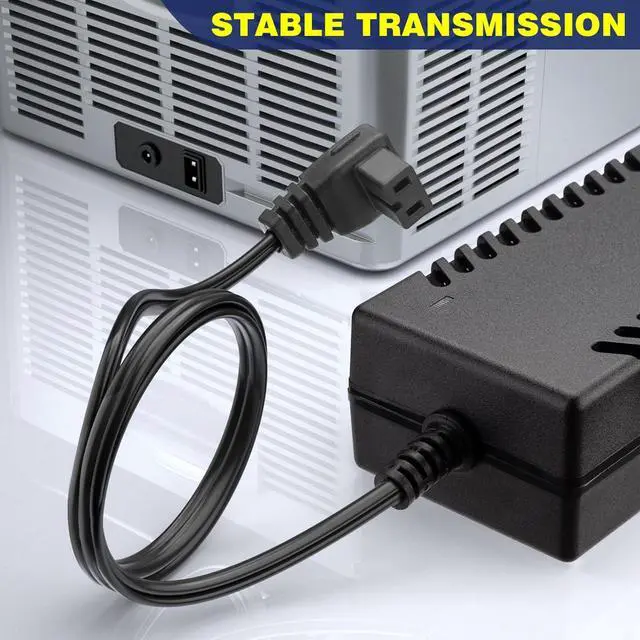 Alt view image 6 of 7 - AC Adapter for 12V Refrigerator Freezer Fridge DC14.5V AC 100-240V with 5.6ft AC Power Cord Power Cable for Car Refrigerator 60W 80W 87W AC to DC Converter Power Supply for 12 Volt Fridge