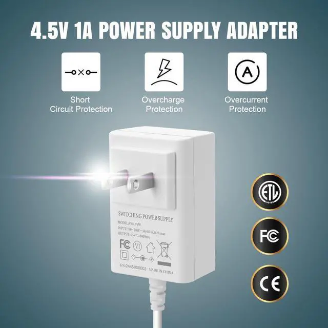 Alt view image 2 of 7 - AC Power Supply Adapter for AAA Battery Replace 3 AAA Battery White
