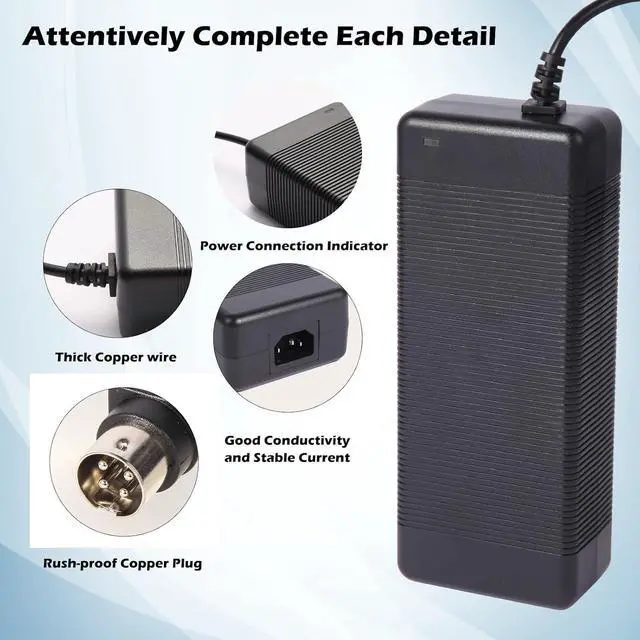 Alt view image 3 of 7 - Power Supply Adapter 4-Pin 48V 37500mA Compatible with Swann NVR16-8580 16 Ch 4k Network Video Recorder Ultra HD CCTV Security System NVR16-8580RN NVR-168580 FJ-SW2028A48003750 FJ-SW2028A48003850