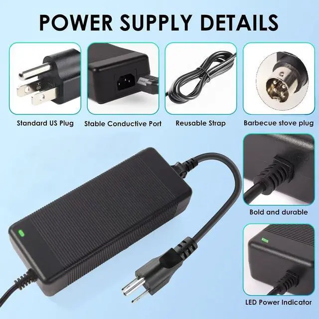 Alt view image 4 of 7 - Power Supply Adapter 4-Pin 48V 37500mA Compatible with Swann NVR16-8580 16 Ch 4k Network Video Recorder Ultra HD CCTV Security System NVR16-8580RN NVR-168580 FJ-SW2028A48003750 FJ-SW2028A48003850