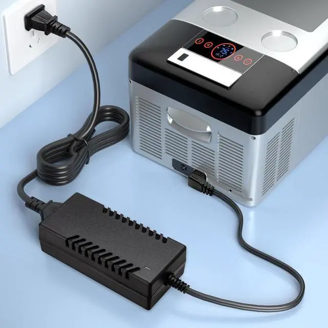 Alt view image 7 of 7 - AC Adapter for 12V Refrigerator Freezer Fridge DC14.5V AC 100-240V with 5.6ft AC Power Cord Power Cable for Car Refrigerator 60W 80W 87W AC to DC Converter Power Supply for 12 Volt Fridge