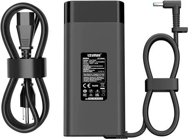 Main image of 200W AC Adapter for HP Laptop Charger 19.5V/10.3A Power Supply with 4.5x3.0mm Tip Compatible with HP Victus/OMEN 16 /Pavilion Gaming/ZBook Fury/Studio/Envy/ProBook