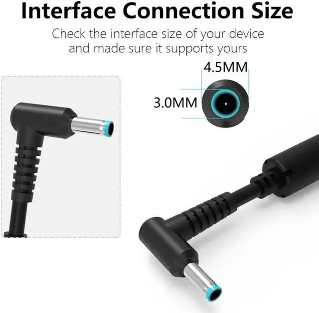 Alt view image 5 of 7 - 200W AC Adapter for HP Laptop Charger 19.5V/10.3A Power Supply with 4.5x3.0mm Tip Compatible with HP Victus/OMEN 16 /Pavilion Gaming/ZBook Fury/Studio/Envy/ProBook