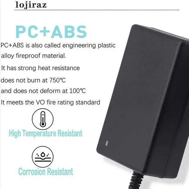 Alt view image 6 of 7 - AC Power Supply Adapter Charger Cord for Moog Zevex Enteralite Infinity Pumpfor Zevex Infinity Orange Pumps DC Power Cord