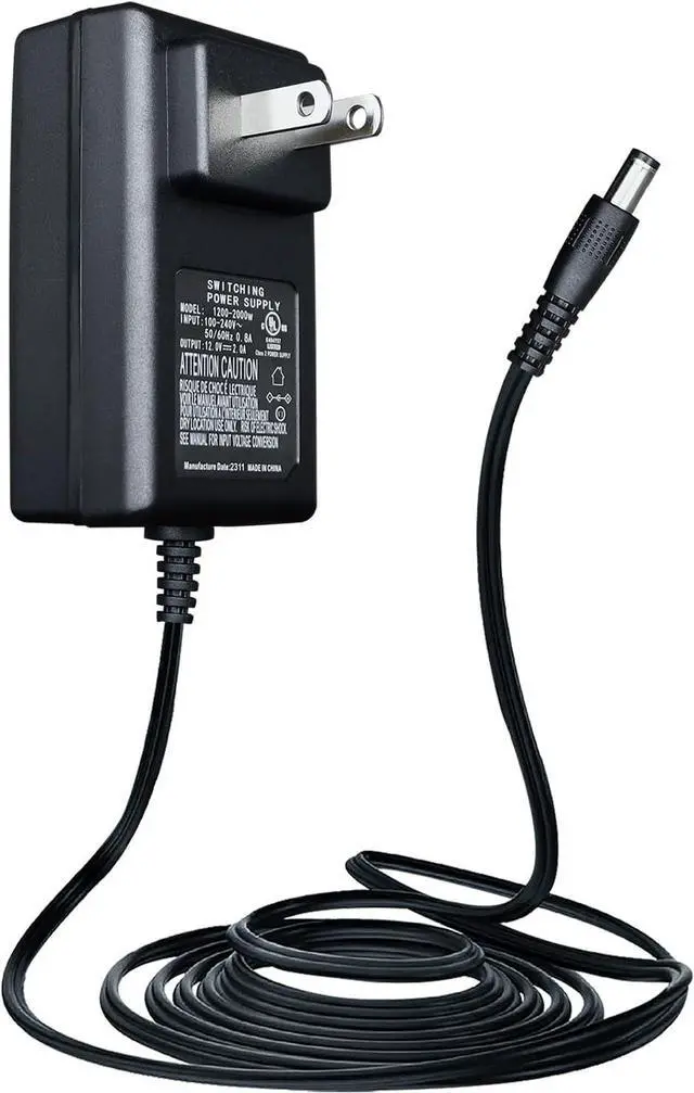 Main image of 12V 2A AC to DC Regulated Power Supply Adapter 2000mA 24W AC Adapter for CCTV Security Camera Surveillance System DVR NVR LED Light Strip Router Razor Power Core  Media Player and More UL FCC