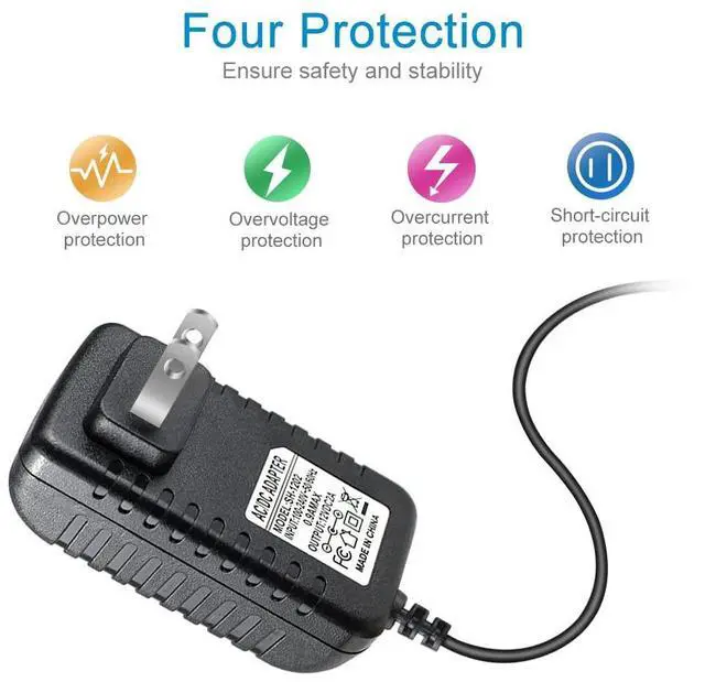 Alt view image 3 of 7 - 12V Power Supply 12 Volt 2A 24W DC Power Supply with On Off Switch Black Switching LED Power Adapter AC 110V to 12V Wall Wart Transformer Plug for LED Strip Lights with 5.5/2.1 DC Female Connector