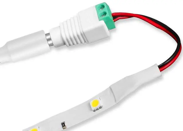 Alt view image 4 of 7 - 36W 12V 3A/3000mA Power Supply Adapter 6ft Cord DC Power Cable to 110-240V AC Adapter UL/CE/FCC Certified 5.5mmx2.1mm DC Plug with LED Terminal Connector for LED Strip Light CCTV Camera(White)