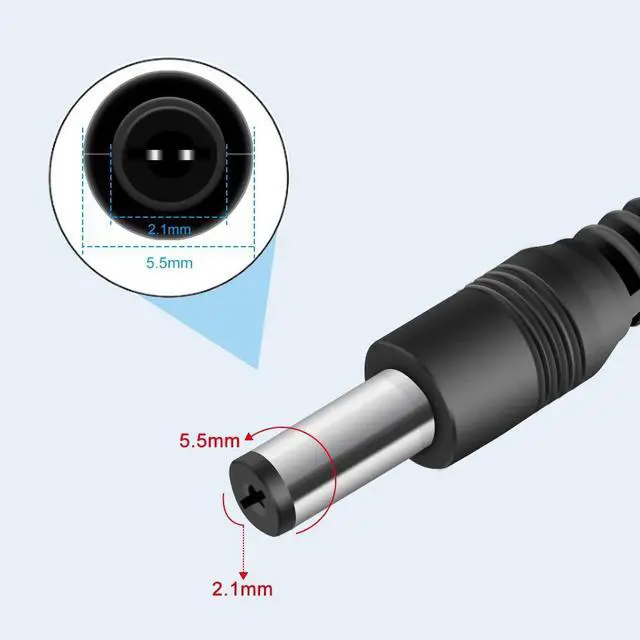 Alt view image 4 of 7 - 12V Power Supply 12 Volt 3A 36W DC Power Supply Black LED Power Adapter AC 110V to 12V Wall Mounted Transformer Plug for LED Strip Lights with 5.5/2.1 DC Female Connector