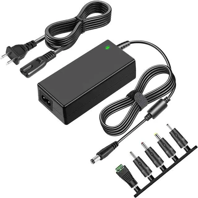 Main image of 12V 3.5A Power Supply Adapter AC 100-240V to DC 12V 3.5A Converter 42W Universal Power Adapter with 5 Tips for LED Strip Light CCTV Camera LCD Monitor Router.