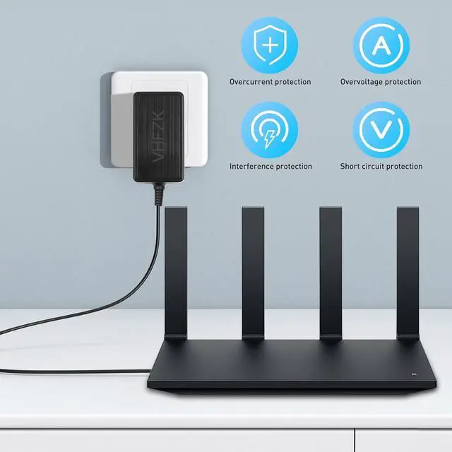 Alt view image 5 of 5 - 12V 2A Power Adapter 100V-240V AC to DC with 5.5mm * 2.1mm Plug Suitable for 12Volt LED Light Strips Closed-Circuit Television Cameras Routers Infrared Lighting Fixtures.