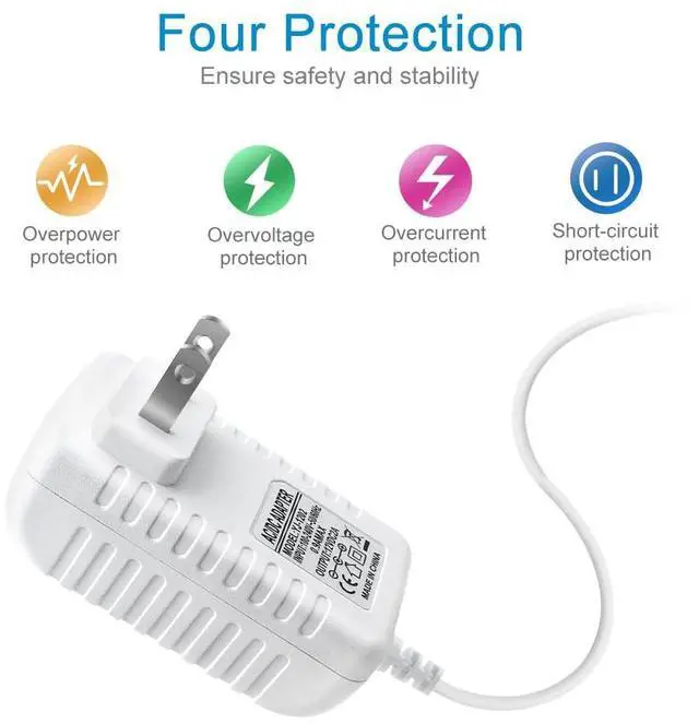 Alt view image 3 of 7 - 12V Power Supply 12 Volt 1A 12W DC Power Supply White LED Power Adapter AC 110V to 12V Wall Mounted Transformer Plug for LED Strip Lights with 5.5/2.1 DC Female Connector