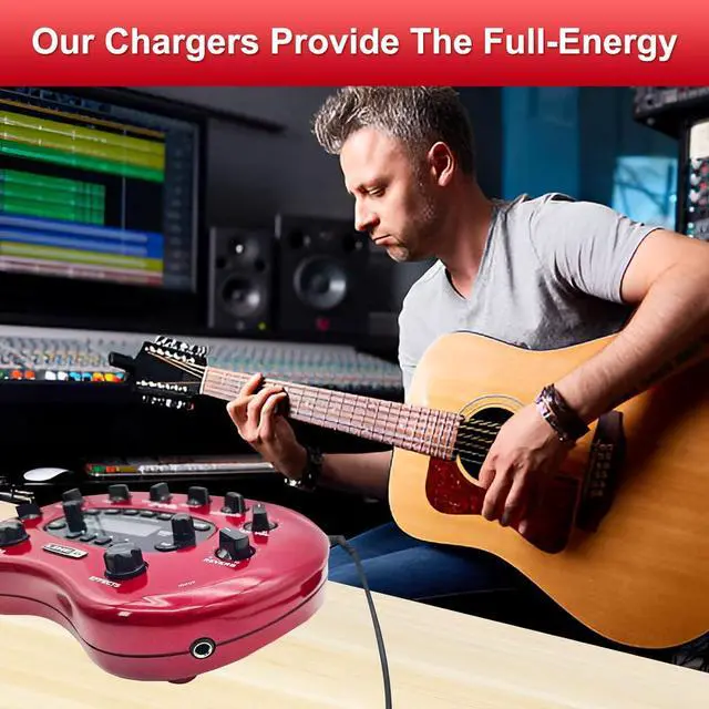 Alt view image 3 of 7 - 9V 2A AC Power Adapter for Line 6 Floor Pod Plus Line 6 Bass Pod Bass POD XT Live JM4 Looper for Line 6 POD Digitech RP GNX Multi Guitar EffectsAC Power Adapter Replacement Parts