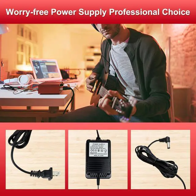 Alt view image 5 of 7 - 9V 2A AC Power Adapter for Line 6 Floor Pod Plus Line 6 Bass Pod Bass POD XT Live JM4 Looper for Line 6 POD Digitech RP GNX Multi Guitar EffectsAC Power Adapter Replacement Parts