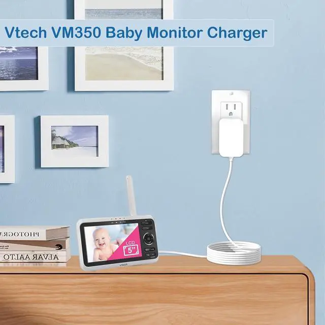 Alt view image 3 of 5 - 5V Baby Monitor Power Cord for Vtech VM350 VM351 VM352 VM4261 VM5261 VM5262 VM5253 Charger Cord Parent Unit VM5253 Video Camera Owls VM314 VM315 Accessory Camera Charger AC Power Adapter