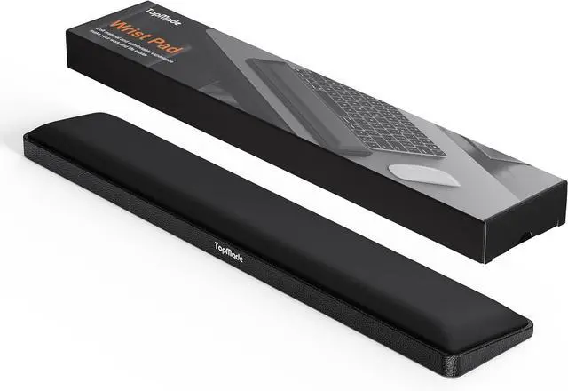 Main image of Keyboard Wrist Rest Cooling Gel & Upgrade Soft Memory Foam Design Wrist Support for Keyboard Full-Size Keyboard Hand Rest Pad Ergonomic Palm Rest for for Long Hours of Work Gaming Black