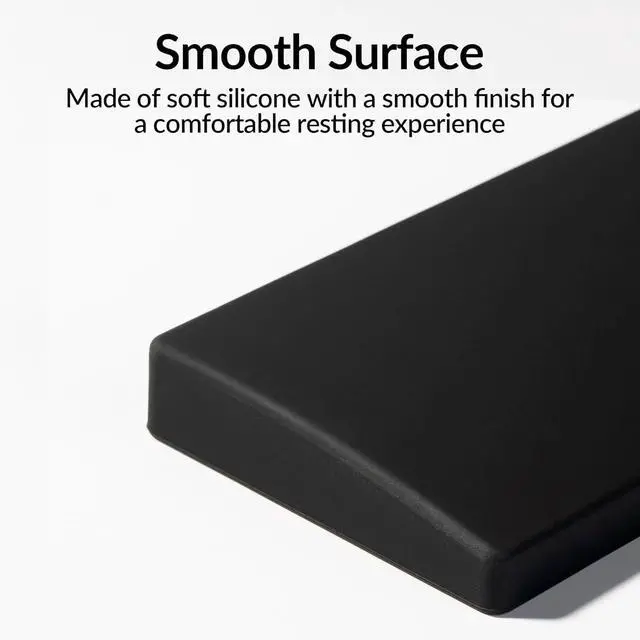 Alt view image 6 of 7 - 12.48 Silicone Wrist Rest for 75% Compact Mechanical Keyboards Ergonomic Palm Support with Full Honeycomb Non-Slip Base Compatible with K2/K2 Pro/K2 Max/K2 HE/K6/K6 Pro/K6 HE