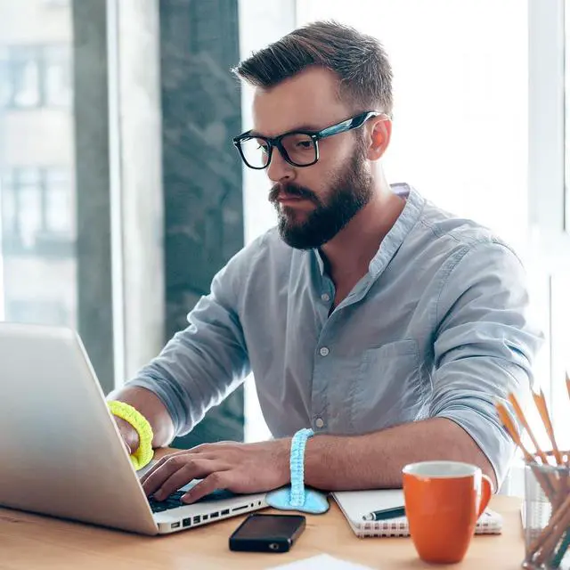 Alt view image 6 of 7 - 10 Pcs Wearable Mouse Wrist Rest - Elegant Bow-shaped Ergonomic Wrist Support - Plush PP Cotton - Black Blue Gray Pink White Green Yellow Purple