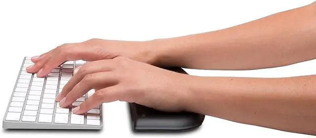 Alt view image 2 of 7 - ErgoSoft Wrist Rest for Slim Compact Keyboards Black (K52801WW) 3.9 x 0.4 x 11.1 inches