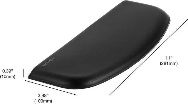 Alt view image 4 of 7 - ErgoSoft Wrist Rest for Slim Compact Keyboards Black (K52801WW) 3.9 x 0.4 x 11.1 inches