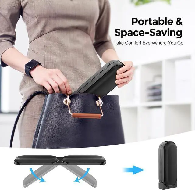 Alt view image 7 of 7 - Keyboard Wrist Rest  Adjustable Angle & 25-Inch Length Foldable Ergonomic Memory Foam Support for Computer Laptop & Gaming  Non-Slip Relieves Forearm & Elbow Pain for Typing & Mouse Use