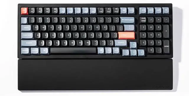 Alt view image 4 of 7 - Ergonomic Silicone Wrist Rest for K4 Pro / K4 Max / Q5 / V5 / V5 Max 15.37 Honeycomb Non-Slip Palm Rest 96% Full-Sized Mechanical Keyboards Support with Typing Pain Relief