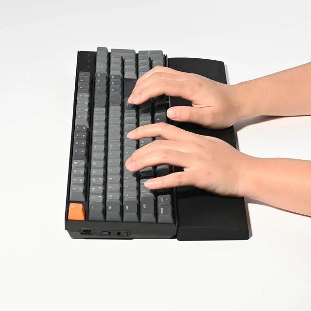 Alt view image 5 of 7 - Ergonomic Silicone Wrist Rest for K4 Pro / K4 Max / Q5 / V5 / V5 Max 15.37 Honeycomb Non-Slip Palm Rest 96% Full-Sized Mechanical Keyboards Support with Typing Pain Relief