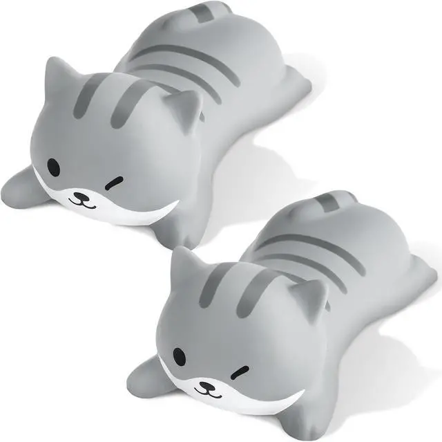 Main image of 2 Pcs Cat Wrist Rest Support for Mouse Cute Wrist Rest Keyboard Computer Kawaii Mouse Pad Pet Shape Arm Foam Non Slip Cat Desk Accessories for Women Office Supplies Cushion Computer