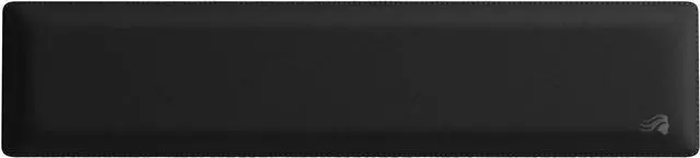 Alt view image 2 of 4 - Gaming Padded Keyboard Wrist Rest (Full Size 25mm Thick) - Anti-Fray Stitched Edges Smooth Cloth Surface Anti-Slip Rubber Base Medium Firmness 440 x 100 x 25mm - Black