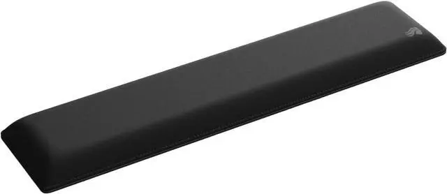 Main image of Gaming Padded Keyboard Wrist Rest (Full Size 25mm Thick) - Anti-Fray Stitched Edges Smooth Cloth Surface Anti-Slip Rubber Base Medium Firmness 440 x 100 x 25mm - Black