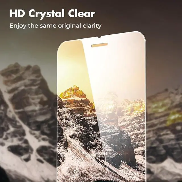 Alt view image 6 of 7 - Shatterproof Tempered Glass Screen Protector for iPhone SE 2022/SE 2020 iPhone 8/7 [3-Pack] [99.99% HD Clear] [Easy Installation Frame] [9H Hardness][Bubble Free] for  4.7