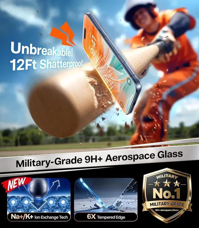 Alt view image 5 of 7 - for iPhone 17 Pro Privacy Screen Protector [25° Anti Spy] [Military-Grade 9H+ Aerospace Tempered Glass] Anti-Scratch Full Coverage Fit Privacy Screen Protector 17 Pro 6.3 2-Pack