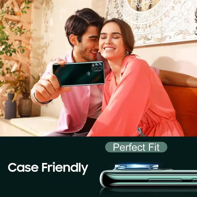 Alt view image 7 of 7 - [ 2+2 Pack Screen Protector Compatible with Motorola moto G stylus 5G 2021 Tempered Glass Screen Protector + Camera Lens Protector [Not for Moto G Stylus 4G 2021]Only for 2021 model