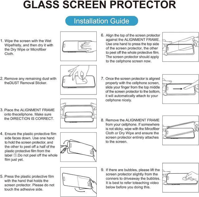 Alt view image 7 of 7 - 2 Pack Matte Glass Screen Protector for iPhone 15 Pro [6.1 inch] + 2 Pack Camera Lens Protector Anti-Glare & Anti-Fingerprint Case Friendly Tempered Glass Film Bubble Free Smooth as Silk