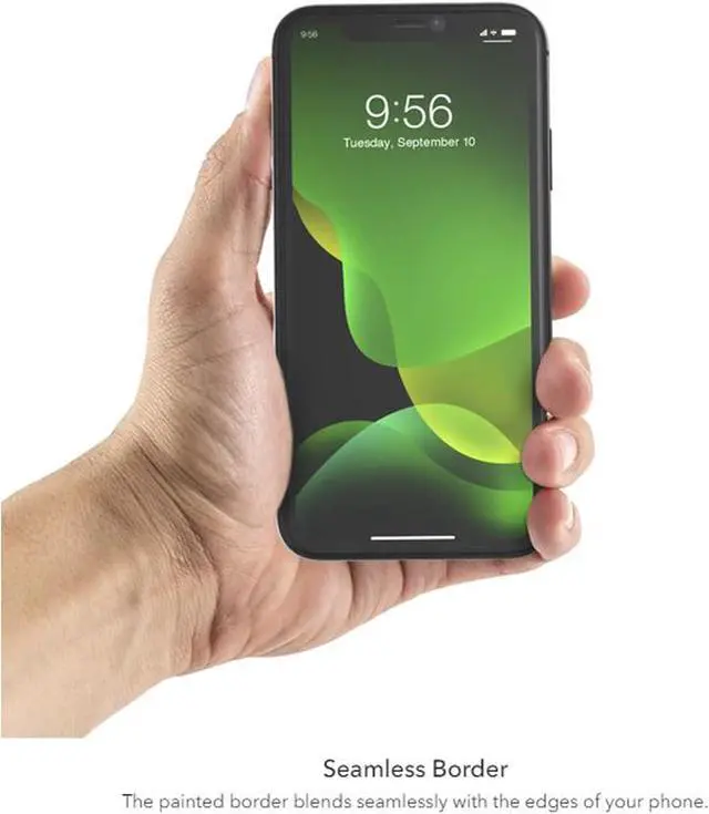 Alt view image 5 of 6 - InvisibleShield Glass Elite Edge Screen Protector for iPhone 11 and iPhone XR  Tempered Glass Smudge-Free ClearPrint Extreme Shatter Impact and Scratch Protection